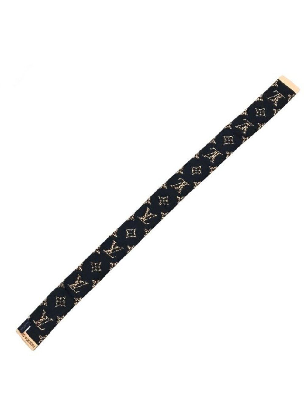 Louis Vuitton Silk Bandeau Wild at Heart Monogram Leopard Print Scarf - Picture 7 of 8